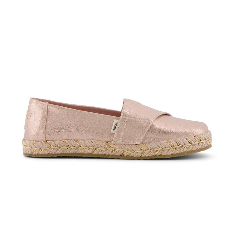 TOMS Παιδικές Εσπαντρίγιες Toms Alpargata Rope 2.0 για Κορίτσια Pale Rose Metallic (Μεγέθη 30-35,5) ΡΟΖ