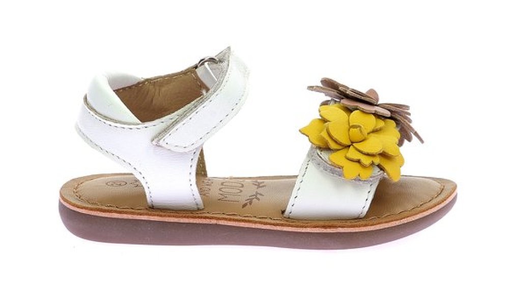 Παιδικά Πέδιλα Mod8 για Κορίτσια White Flowers (Μεγέθη 22-27) ΛΕΥΚΟ