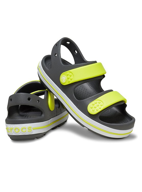 Βρεφικά Σανδάλια Crocs Cruiser για Αγόρια Grey/Green (Μεγέθη 19-28) ΓΚΡΙ - CROCS - 