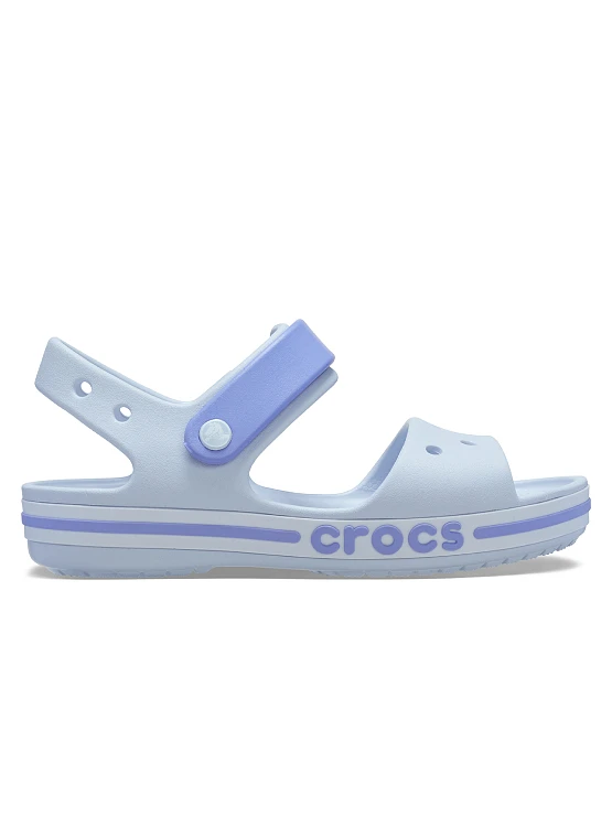 Παιδικά Σανδάλια Crocs Bayaband Sandal Light Blue (Μεγέθη 28-33) ΓΚΡΙ
