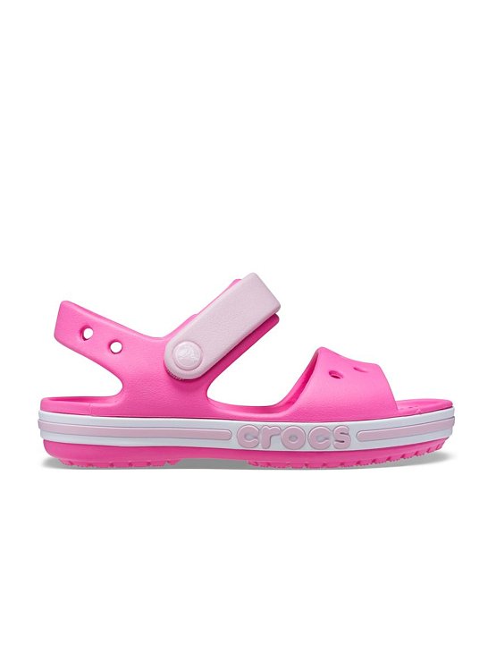 Βρεφικά Σανδάλια Crocs Bayaband Sandal για Κορίτσια Pink (Μεγέθη 19-26) ΡΟΖ