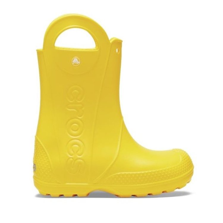 Παιδικές Γαλότσες Crocs Handle Rain K-Yellow (Μεγέθη 22-28) ΚΙΤΡΙΝΟ