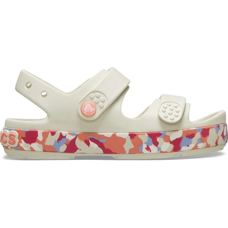 Παιδικά Σανδάλια Crocs Crocband Cruiser Glow Confetti Band για Κορίτσια (Μεγέθη 28-35) ΠΟΛΥΧΡΩΜΟ