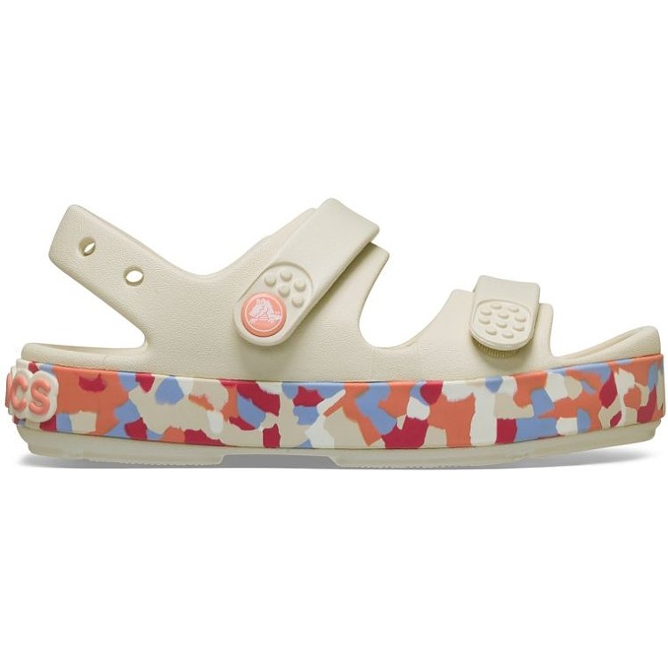 CROCS Βρεφικά Σανδάλια Crocs Crocband Cruiser Glow Confetti Band για Κορίτσια (Μεγέθη 19-28) ΠΟΛΥΧΡΩΜΟ