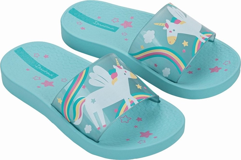 IPANEMA Παιδικές Σαγιονάρες Ipanema Urban Slide για Κορίτσια Turquoise Unicorn (Μεγέθη 27-36) ΜΠΛΕ