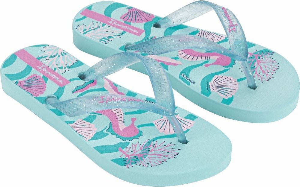 IPANEMA Παιδικές Σαγιονάρες Ipanema Classic για Κορίτσια Turquoise Seahorses (Μεγέθη 27-36) ΤΥΡΚΟΥΑΖ