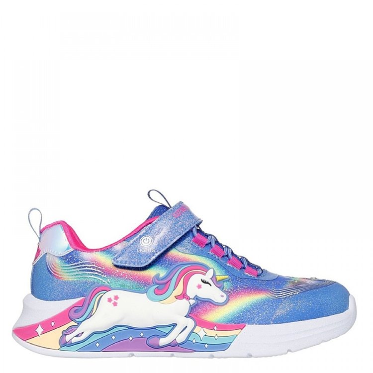 SKECHERS Παιδικά Παπούτσια Skechers Unicorn Chaser για Κορίτσια Blue Multi (Μεγέθη 27-35) ΜΠΛΕ