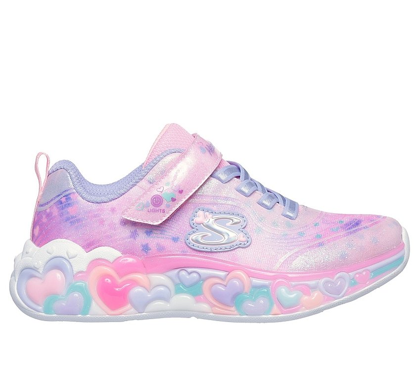 SKECHERS Παιδικά Παπούτσια Skechers S-Lights για Κορίτσια Eternal Heart (Μεγέθη 27-35) ΜΩΒ