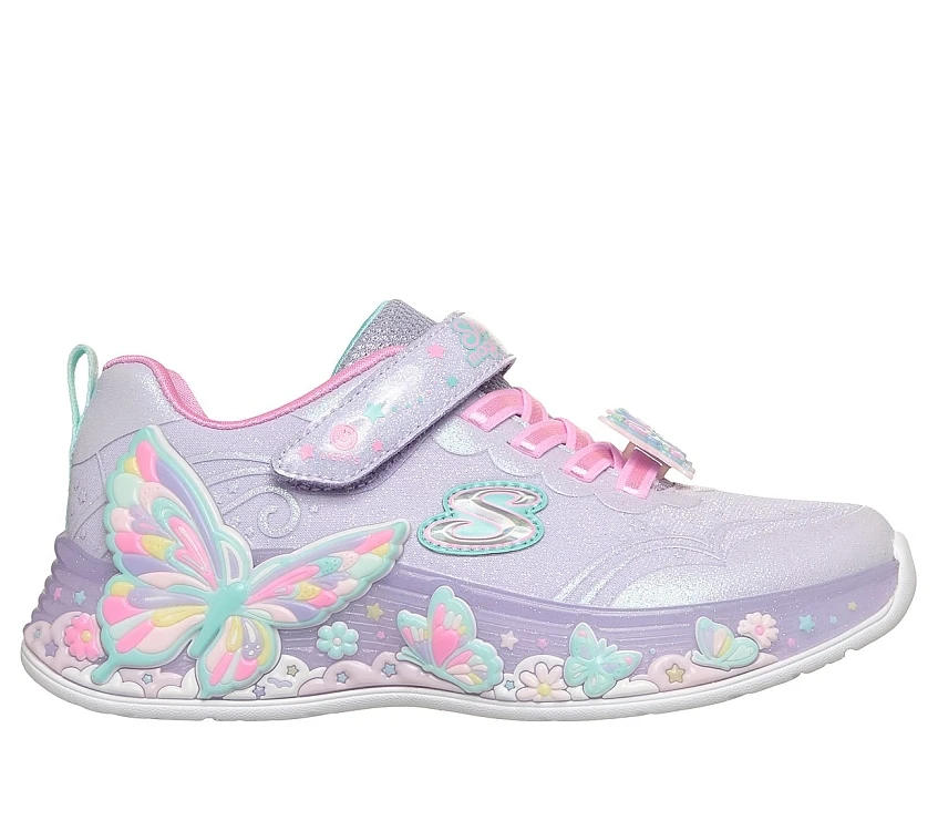 SKECHERS Παιδικά Παπούτσια Skechers για Κορίτσια Purple Butterfly (Μεγέθη 27-35) ΜΩΒ