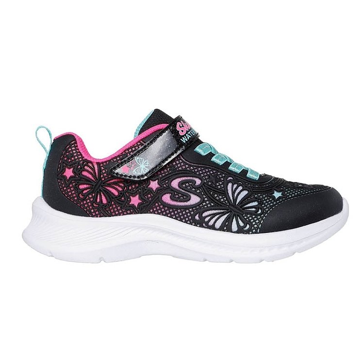 SKECHERS Παιδικά Παπούτσια Skechers Jumpsters 2.0 για Κορίτσια Butterfly Flush Black (Μεγέθη 27-35) ΜΑΥΡΟ