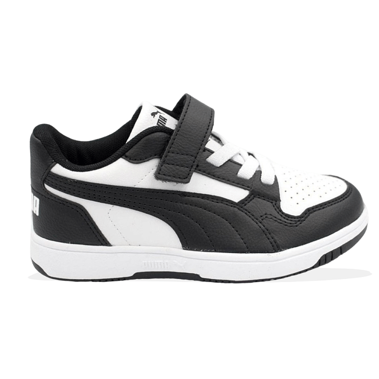 Παιδικά Παπούτσια Puma Rebound Black/White (Μεγέθη 28-35) ΜΑΥΡΟ - PUMA - 