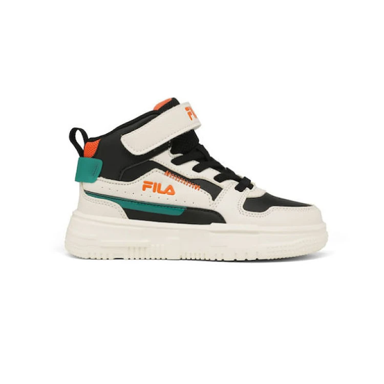 Παιδικά Παπούτσια Fila Memory Ayo 3 Beige/Black (Μεγέθη 28-35) ΛΕΥΚΟ