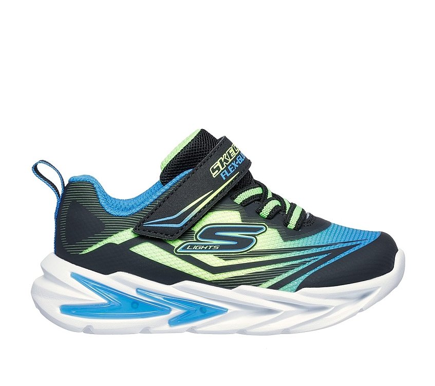 SKECHERS Βρεφικά Παπούτσια Skechers S Lights: Flex-Glow Ultra για Αγόρια (Μεγέθη 22-26) ΜΠΛΕ