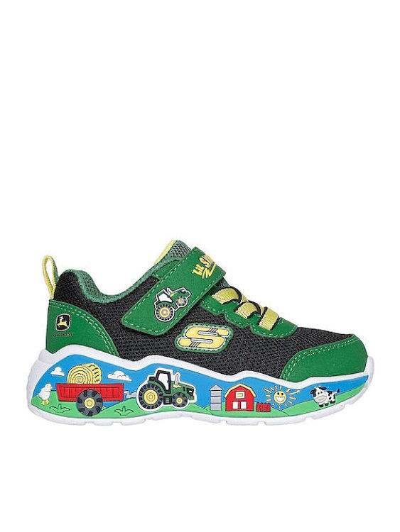 Βρεφικά Παπούτσια Skechers John Deere για Αγόρια Barn-Squad Buddies (Μεγέθη 21,5-26,5) ΠΡΑΣΙΝΟ