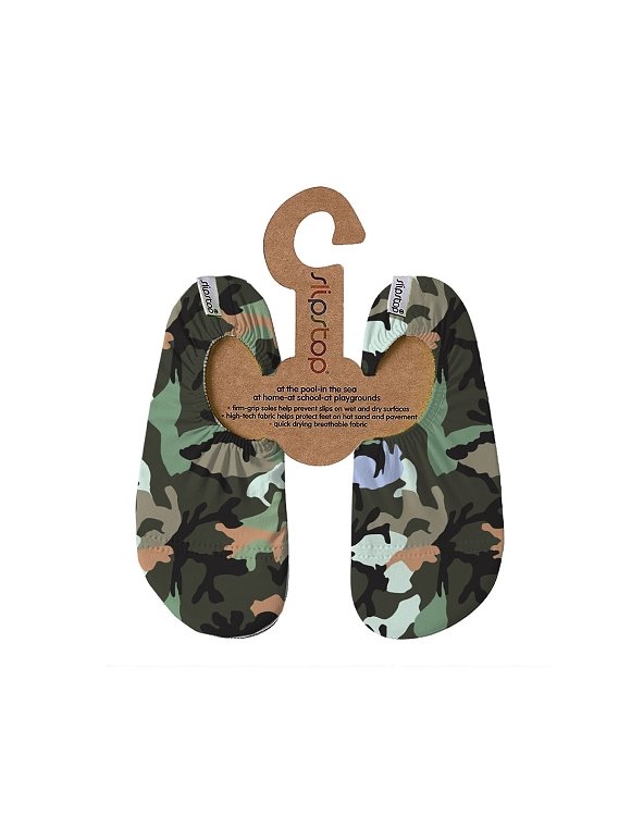 SLIPSTOP Αντιολισθητικά Παντοφλάκια Camo ΠΟΛΥΧΡΩΜΟ