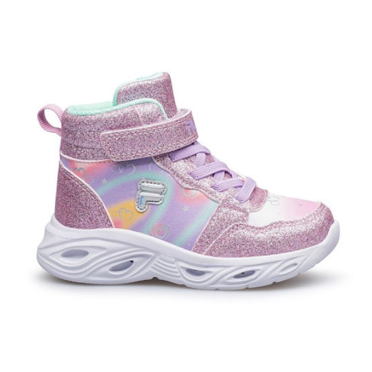 Βρεφικά Παπούτσια Fila Memory Wizard για Κορίτσια Pink (Μεγέθη 24-27) ΠΟΛΥΧΡΩΜΟ