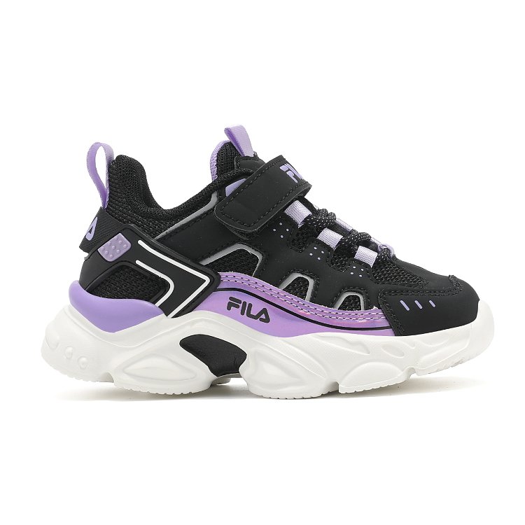 FILA Βρεφικά Παπούτσια Fila Memory Spinel 3 Black/Purple (Μεγέθη 23-27) ΜΑΥΡΟ