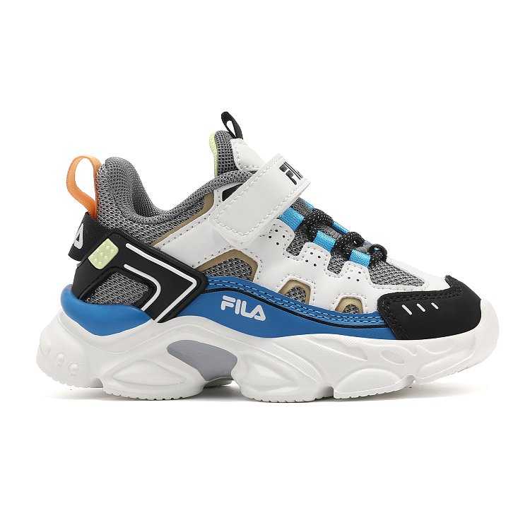 FILA Βρεφικά Παπούτσια Fila Memory Spinel 3 για Αγόρια Grey/Blue (Μεγέθη 24-27) ΠΟΛΥΧΡΩΜΟ
