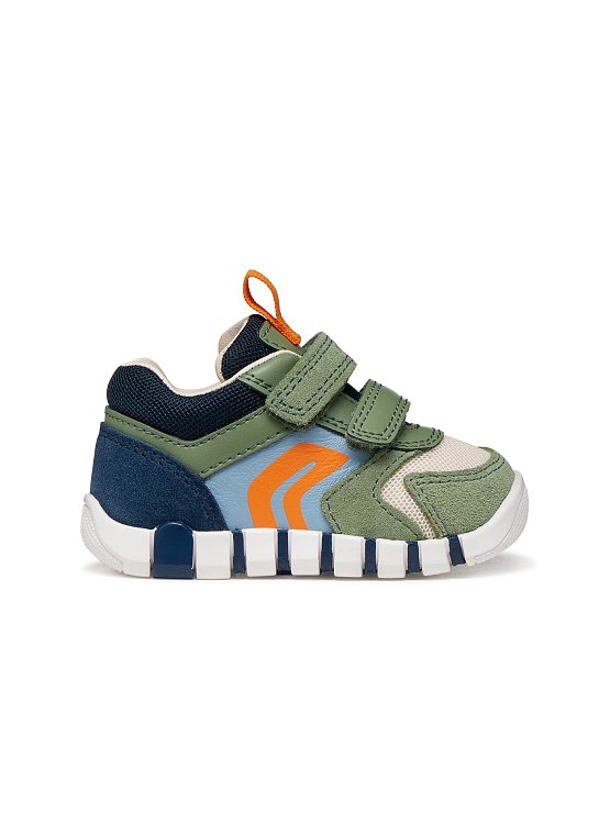 GEOX Βρεφικά Παπούτσια Geox Iupidoo για Αγόρια Olive Green/Navy (Μεγέθη 19-26) ΠΡΑΣΙΝΟ