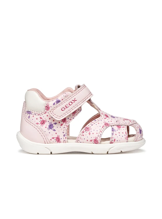 Βρεφικά Παπούτσια Geox Sandal Zapito για Κορίτσια Light Pink/White (Μεγέθη 19-26) ΛΕΥΚΟ - GEOX - 