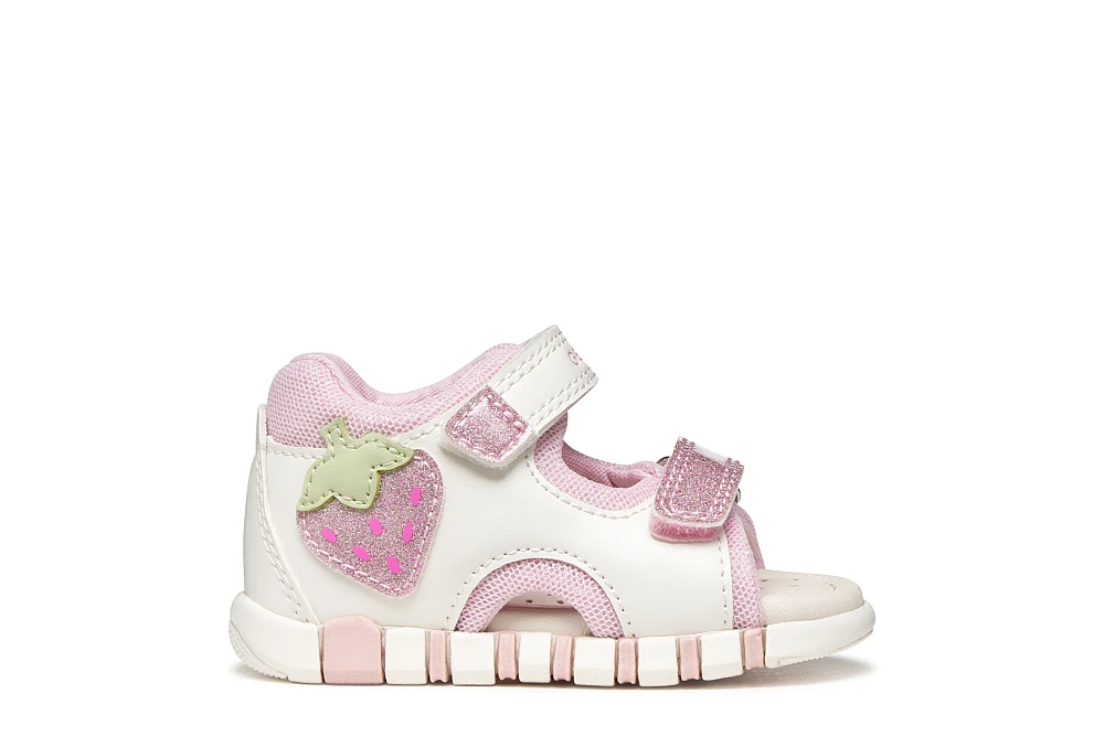 Βρεφικά Παπούτσια Geox Sandal Iupidoo για Κορίτσια White/Pink (Μεγέθη 20-26) ΛΕΥΚΟ - GEOX - 