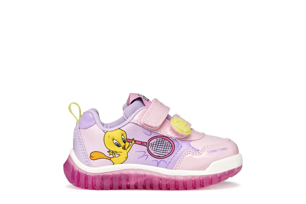 GEOX Βρεφικά Παπούτσια Geox Lightyloo για Κορίτσια Tweety Lilac (Μεγέθη 20-27) ΡΟΖ