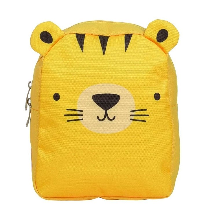 A Little Lovey Company Παιδική Τσάντα Πλάτης Tiger ΚΙΤΡΙΝΟ