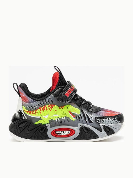 BULL BOYS Παιδικά Παπούτσια BullBoys T-Rex Scarpa για Αγόρια Grey (Μεγέθη 26-33) ΜΑΥΡΟ