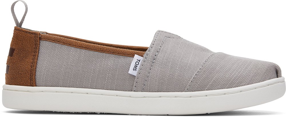 TOMS Παιδικές Εσπαντρίγιες για Αγόρια (Μεγέθη 30-36) ΓΚΡΙ