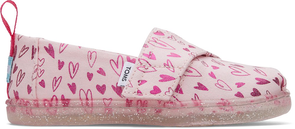 TOMS Βρεφικά Παπούτσια Toms για Κορίτσια Hearts Print ΡΟΖ
