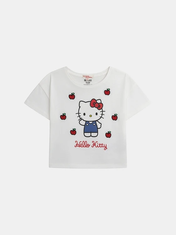 Παιδική Μπλούζα DPAM x Hello Kitty για Κορίτσια Hello Kitty ΛΕΥΚΟ - DPAM - 