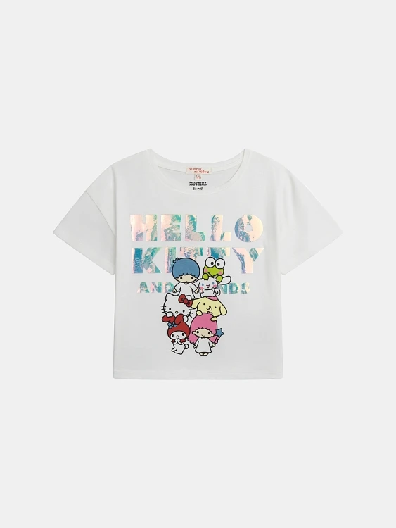 Παιδική Μπλούζα DPAM x Hello Kitty για Κορίτσια Her Friends ΛΕΥΚΟ - DPAM - 
