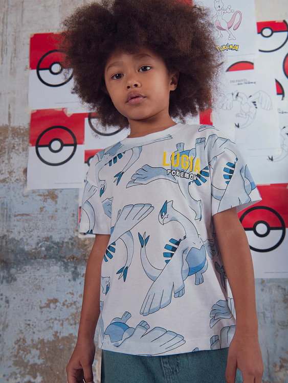 Παιδική Μπλούζα DPAM x Pokemon για Αγόρια Lugia ΛΕΥΚΟ - DPAM - 