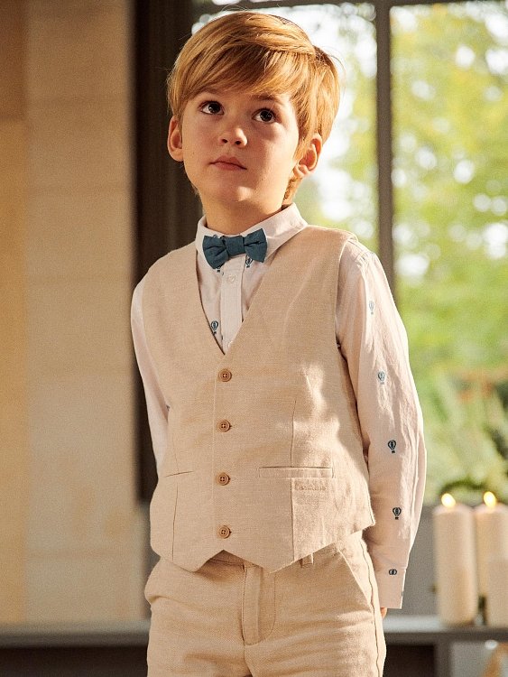 Παιδικό Γιλέκο για Αγόρια Classy Beige ΜΠΕΖ