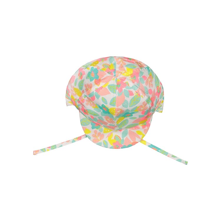 DPAM Βρεφικό Καπέλο για Κορίτσια Pastel Floral ΠΟΛΥΧΡΩΜΟ