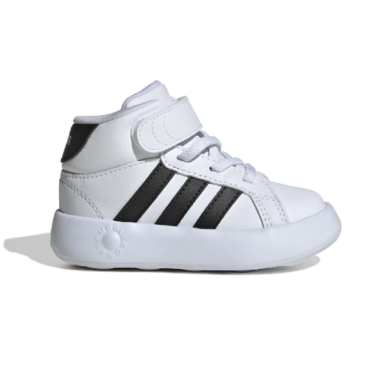 Βρεφικά Παπούτσια Adidas Grand Court Mid Black (Μεγέθη 20-27) ΛΕΥΚΟ