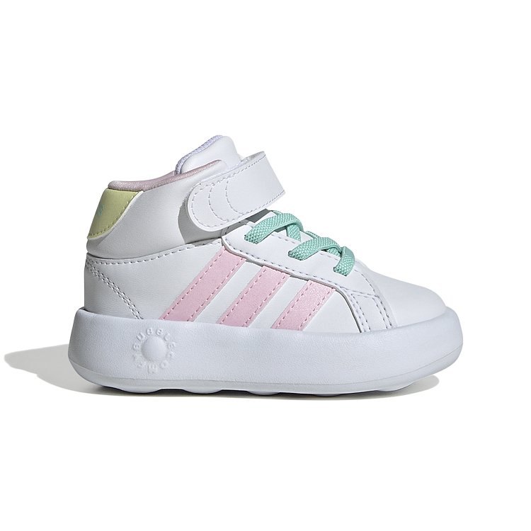 Βρεφικά Παπούτσια Adidas Grand Court Mid για Κορίτσια White (Μεγέθη 20-27) ΛΕΥΚΟ