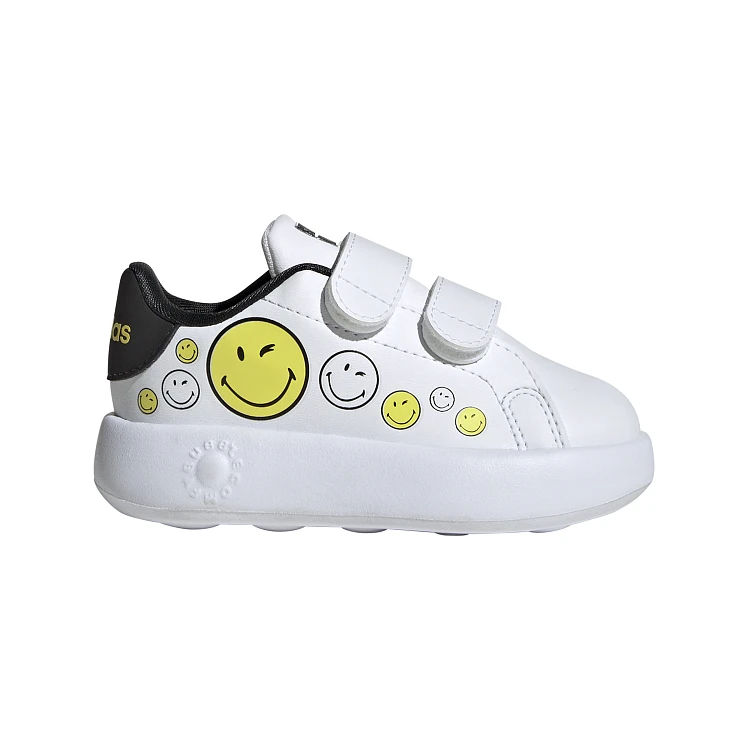 Βρεφικά Παπούτσια Adidas Advantage Unisex Smiley (Μεγέθη 19-27) ΛΕΥΚΟ