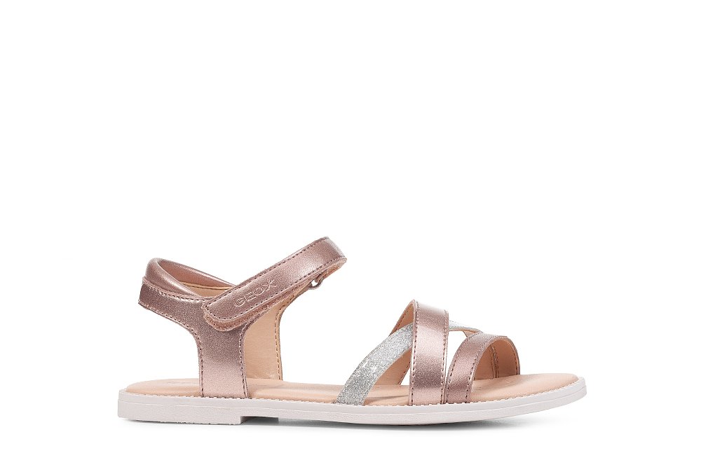 Παιδικά Παπούτσια Geox για Κορίτσια Carly Girl Pink (Μεγέθη 25-36) ΡΟΖ