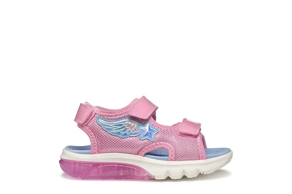 Παιδικά Παπούτσια Geox Sandal Ciberdron για Κορίτσια Pink/Light Sky (Μεγέθη 24-33) ΡΟΖ