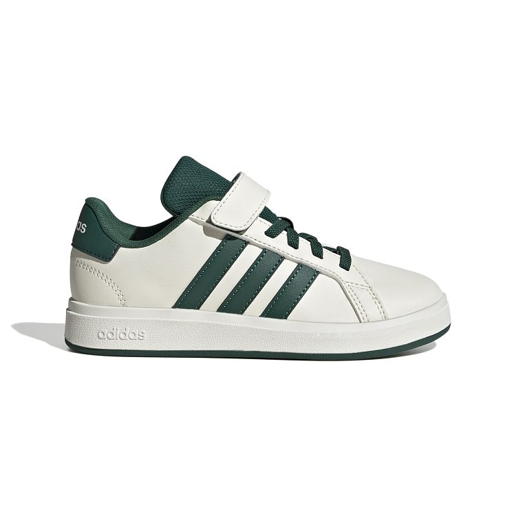 Παιδικά Παπούτσια Adidas Grand Court Off White/Green (Μεγέθη 28-35) ΛΕΥΚΟ