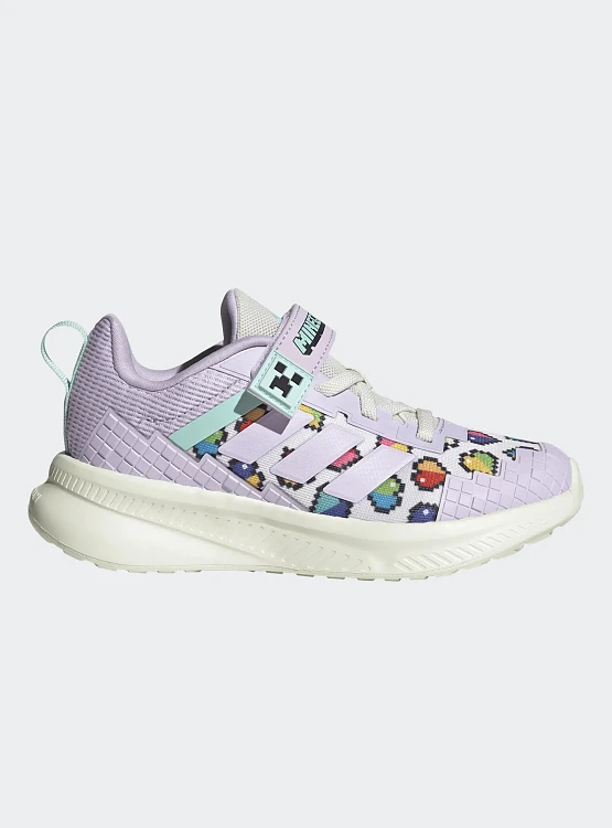 ADIDAS Παιδικά Παπούτσια Adidas Fortarun Purple Minecraft (Μεγέθη 28-35) ΜΩΒ