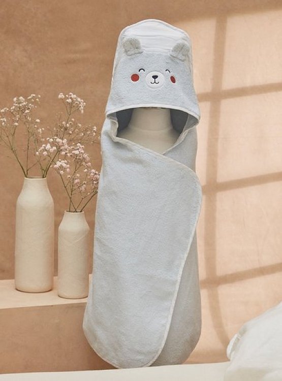 DPAM Βρεφική Ρόμπα για Αγόρια Happy Bear ΜΠΛΕ
