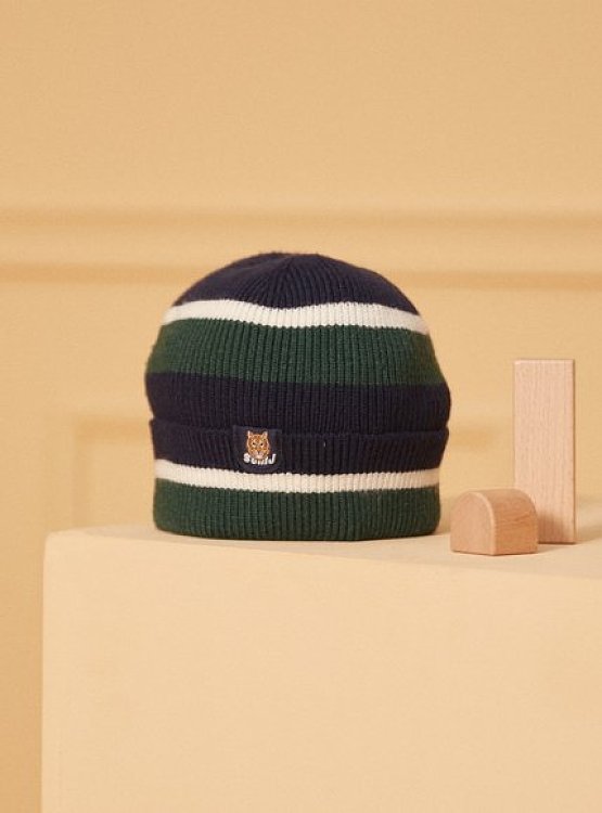 SERGENT MAJOR Παιδικό Σκουφί για Αγόρια Tricolor Ribbed ΜΠΛΕ