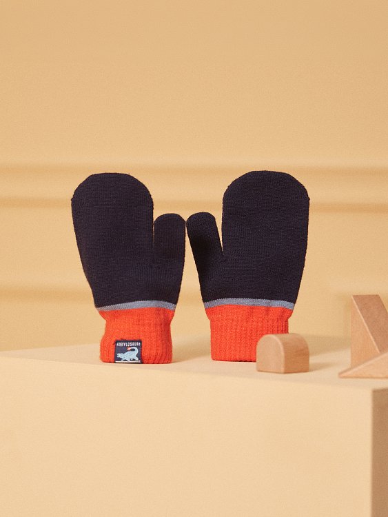 Παιδικά Γάντια για Αγόρια Navy/Orange ΜΠΛΕ - SERGENT MAJOR - 
