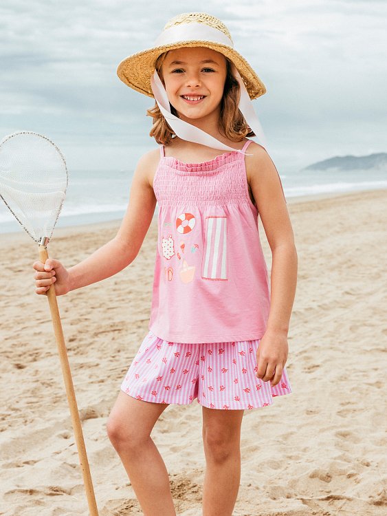 SERGENT MAJOR Παιδικό Σετ για Κορίτσια Pink Beach Essentials ΡΟΖ