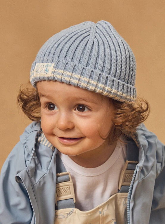 SERGENT MAJOR Βρεφικός Σκούφος για Αγόρια Baby Blue Friends ΜΠΛΕ