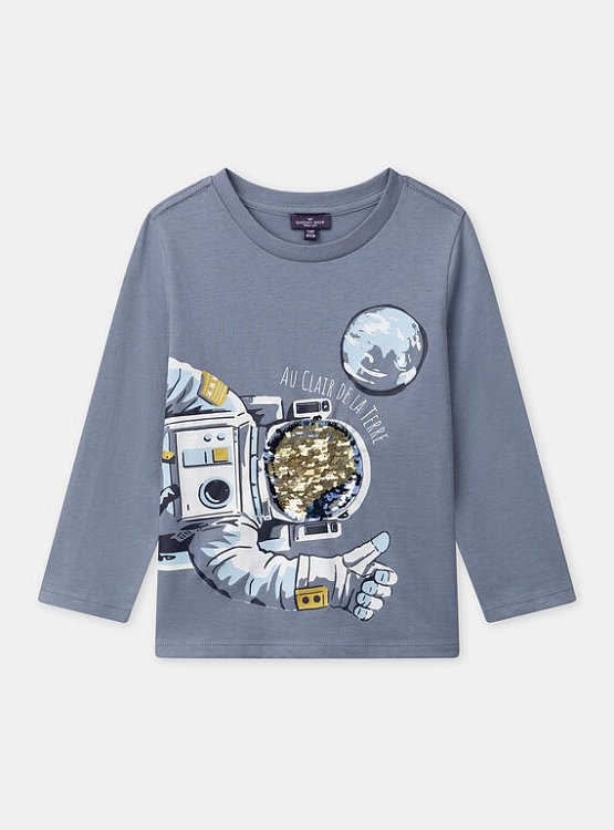SERGENT MAJOR Παιδική Μπλούζα για Αγόρια Grey Astronaut ΜΠΛΕ
