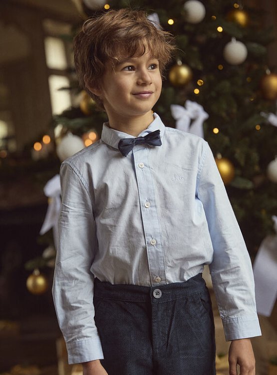 SERGENT MAJOR Παιδικό Πουκάμισο για Αγόρια Chic Festive ΜΠΛΕ