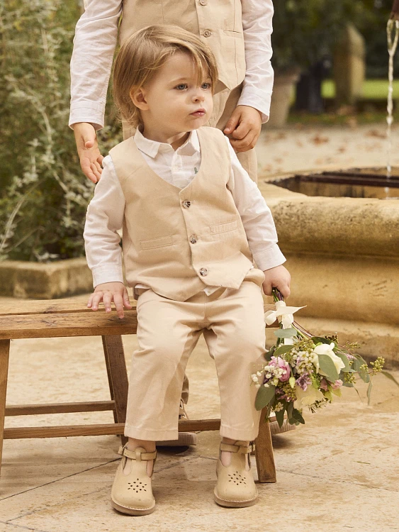 Βρεφικό Παντελόνι για Αγόρια Beige Elegance ΜΠΕΖ